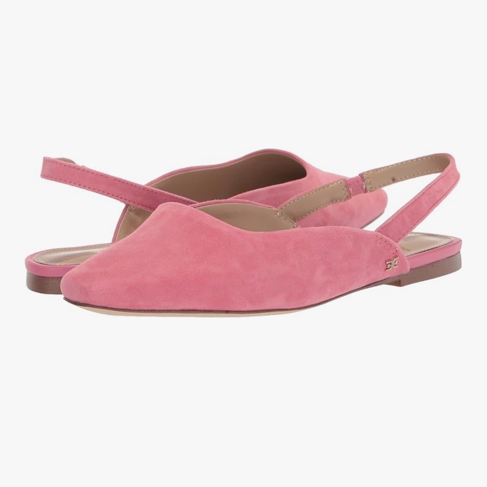 Sam Edelman velvet Pink Slingback Flats